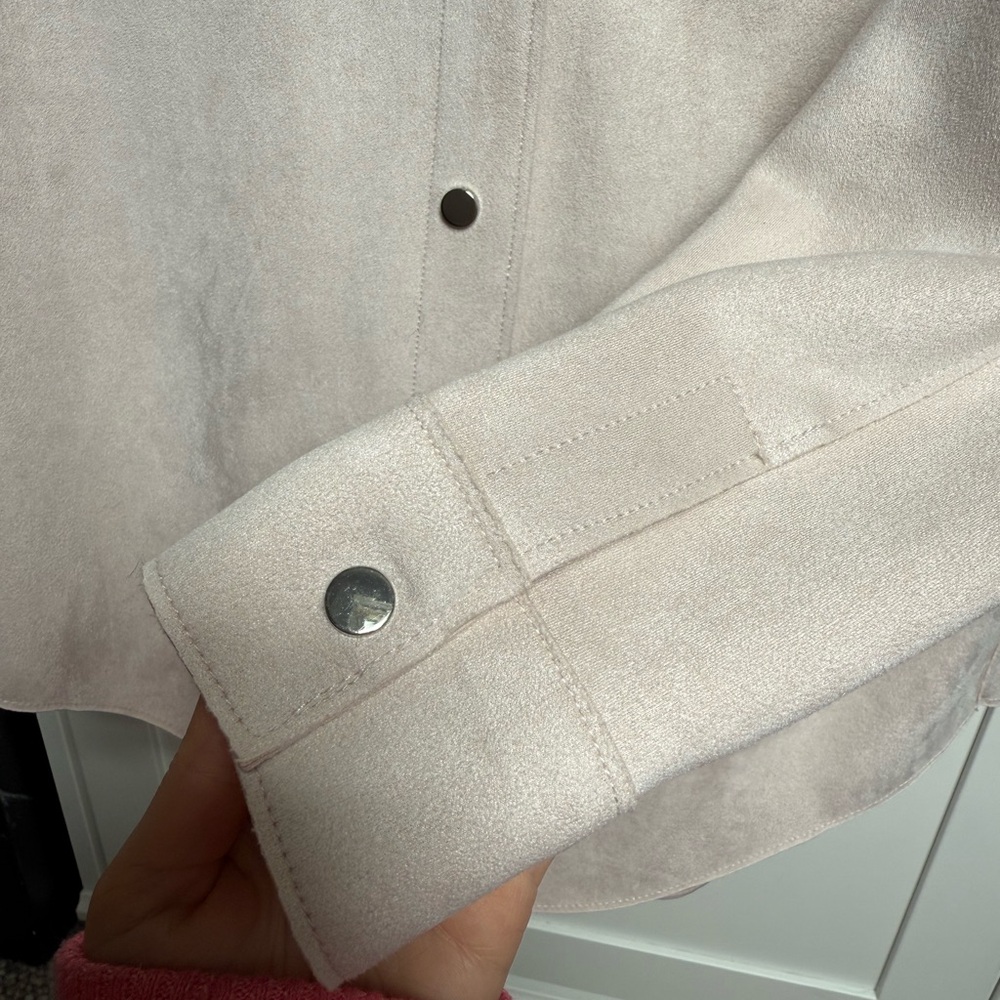 Light Beige Button-Up Jacket - Picture 5 of 6